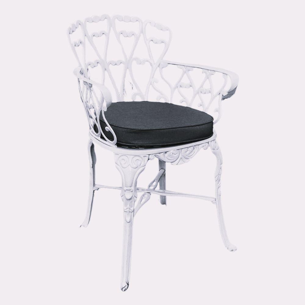 4 Cadeiras Viena Alumínio Mesa área Externa Jardim Varanda Preto - 3