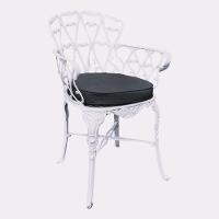 4 Cadeiras Viena Alumínio Mesa área Externa Jardim Varanda Preto - 3