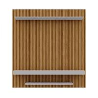 Painel Para Tv De Até 65 Polegadas Leme Pintura Ripado Cinamomo Com Off White - 3