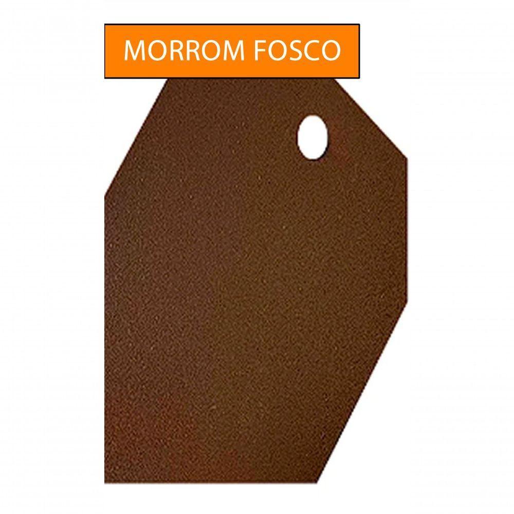 Mesa 90cm Sevilla Ripada Alumínio área Externa Interna Jardim Marrom - 7