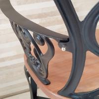 Kit 2 Cadeiras Viena Malbec Para Recepção Jardim Varanda Sacada Hotel + Mesinha Marrom - 4