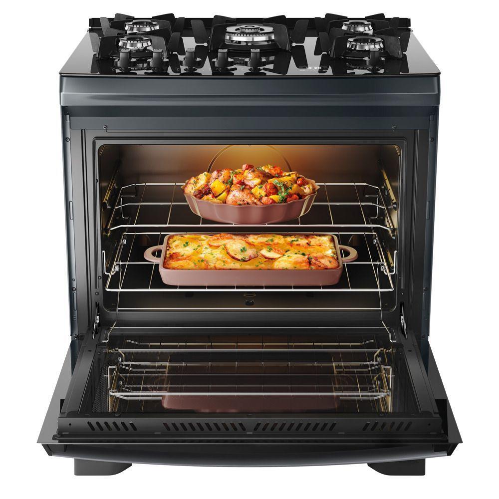 Fogão Dako Supreme Glass 5 Bocas Com Timer Touch Titanium - Bivolt - 4