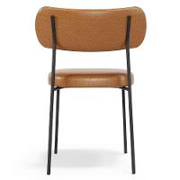 Cadeira De Jantar Estofada Milli A14 Sintético Caramelo - Mpozenato - 6