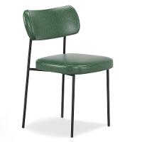 Cadeira De Jantar Estofada Kit 6 Milli A14 Sintético Verde Musgo - Mpozenato - 5