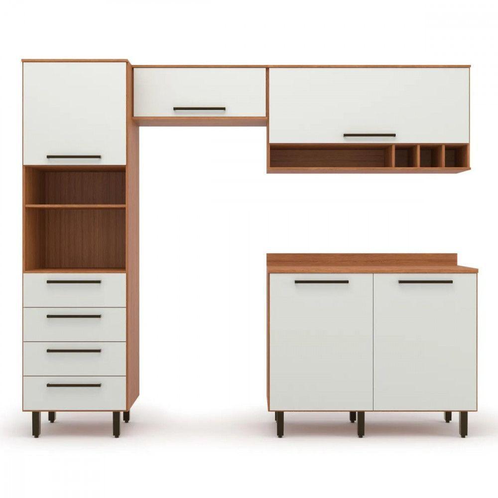 Cozinha Completa 4 Peças Evolution Plus Freijo Com Off White Freijo Com Off White - 1