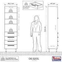 Cozinha Completa 4 Peças Evolution Plus Freijo Com Off White Freijo Com Off White