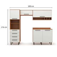 Cozinha Completa 4 Peças Evolution Plus Freijo Com Off White Freijo Com Off White - 8