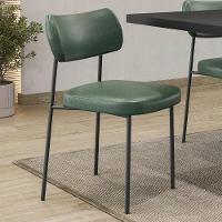 Cadeira De Jantar Estofada Kit 2 Milli A14 Sintético Verde Musgo - Mpozenato - 2