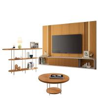 Home Suspenso Empire Cinamomo Off White E Aparador Infinity E Mesa De Centro Sky Cinamomo- Hb Móveis - 1