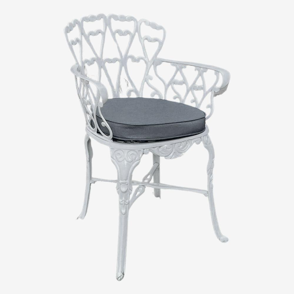 4 Cadeiras Viena Alumínio Mesa área Externa Jardim Varanda Cinza-escuro - 3