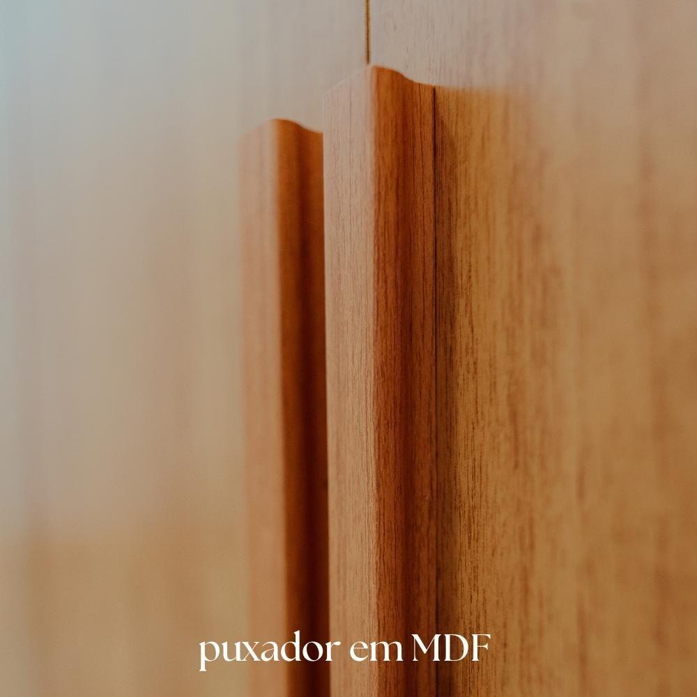 Kit 2 Armário Multiuso Israel 2 Portas com Chave 100% Mdf Linhamobília Cinamomo/off White - 4