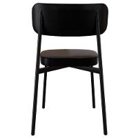 Cadeira De Jantar Estofada Kit 2 Ella M25 Sintético Preto - Mpozenato - 7