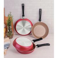 Omeleteira Tramontina Aluminio 20cm Loreto Vermelho - 3