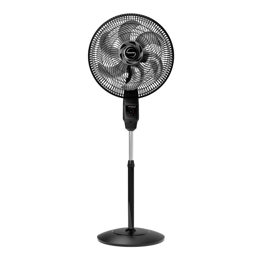 Ventilador de Coluna Mallory Chronos 6 Pás 140W Preto Grafite - 110V - 1