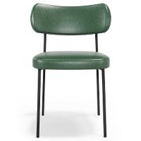 Cadeira De Jantar Estofada Kit 8 Milli A14 Sintético Verde Musgo - Mpozenato - 6