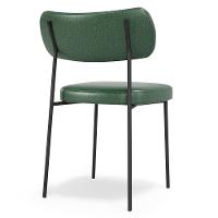 Cadeira De Jantar Estofada Kit 8 Milli A14 Sintético Verde Musgo - Mpozenato - 9