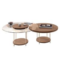 Estante Home Theater Artís Off White Castanho E Aparador Infinity E Kit Mesa De Centro Sky Castanho - Hb Móveis - 6