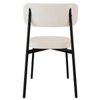 Cadeira De Jantar Estofada Kit 6 Ella M25 Linho Palha - Mpozenato - 7