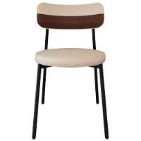 Cadeira De Jantar Estofada Kit 4 Nyka M25 Linho Areia/whisky - Mpozenato - 7