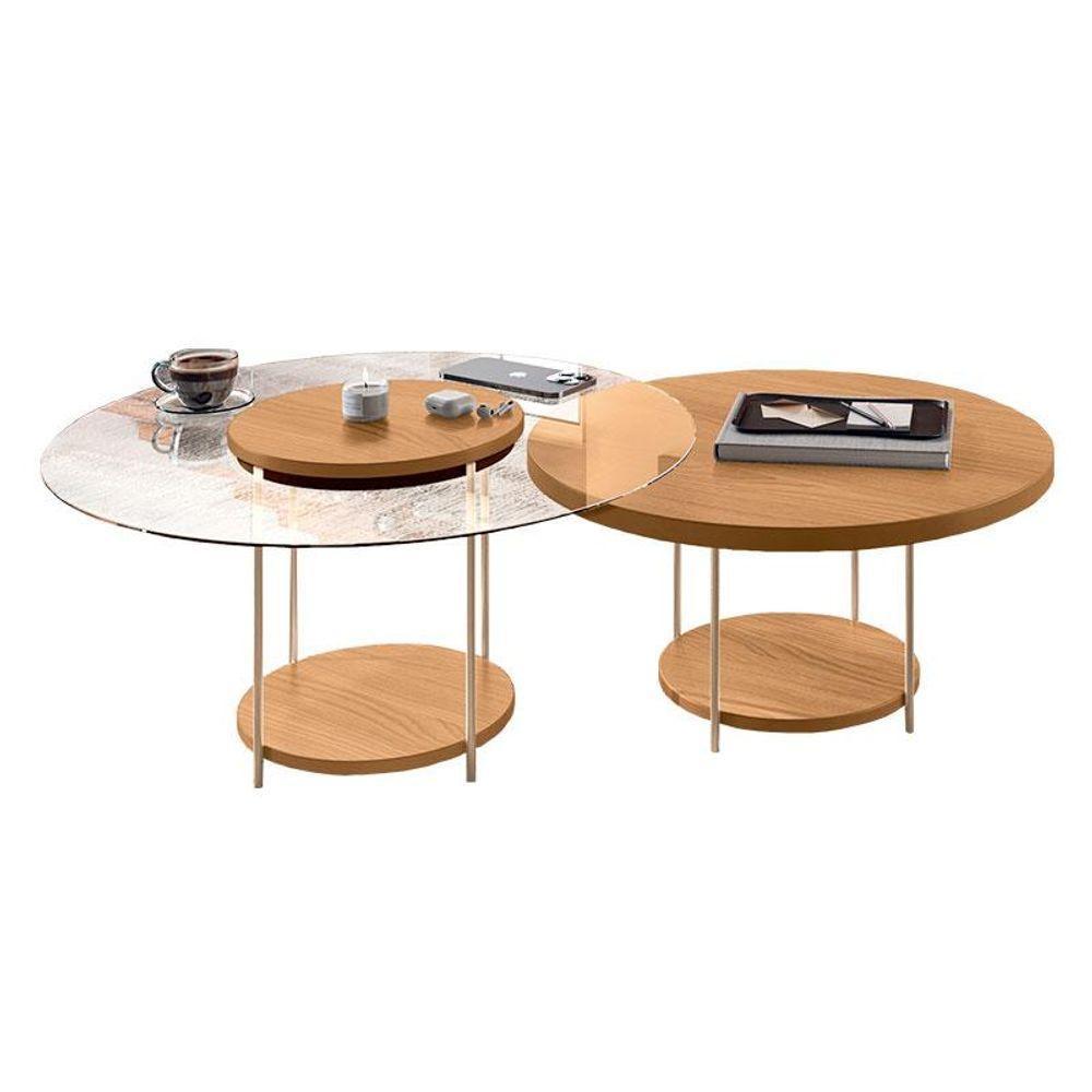 Home Suspenso Empire Cinamomo Off White E Kit Mesa De Centro Sky Cinamomo- Hb Móveis - 4