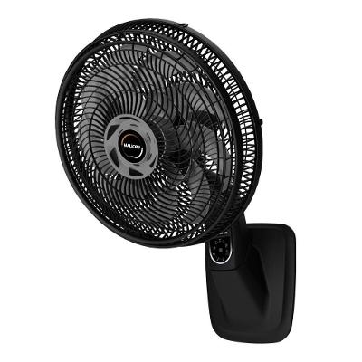 Ventilador de Parede Mallory 140W 40cm 15 Pás 3 Velocidades Preto Smart Control 110V