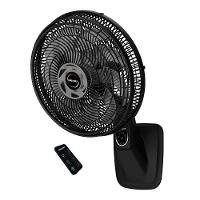 Ventilador De Parede Mallory Smart Control 140W Preto Com Grafite - 110V - 3