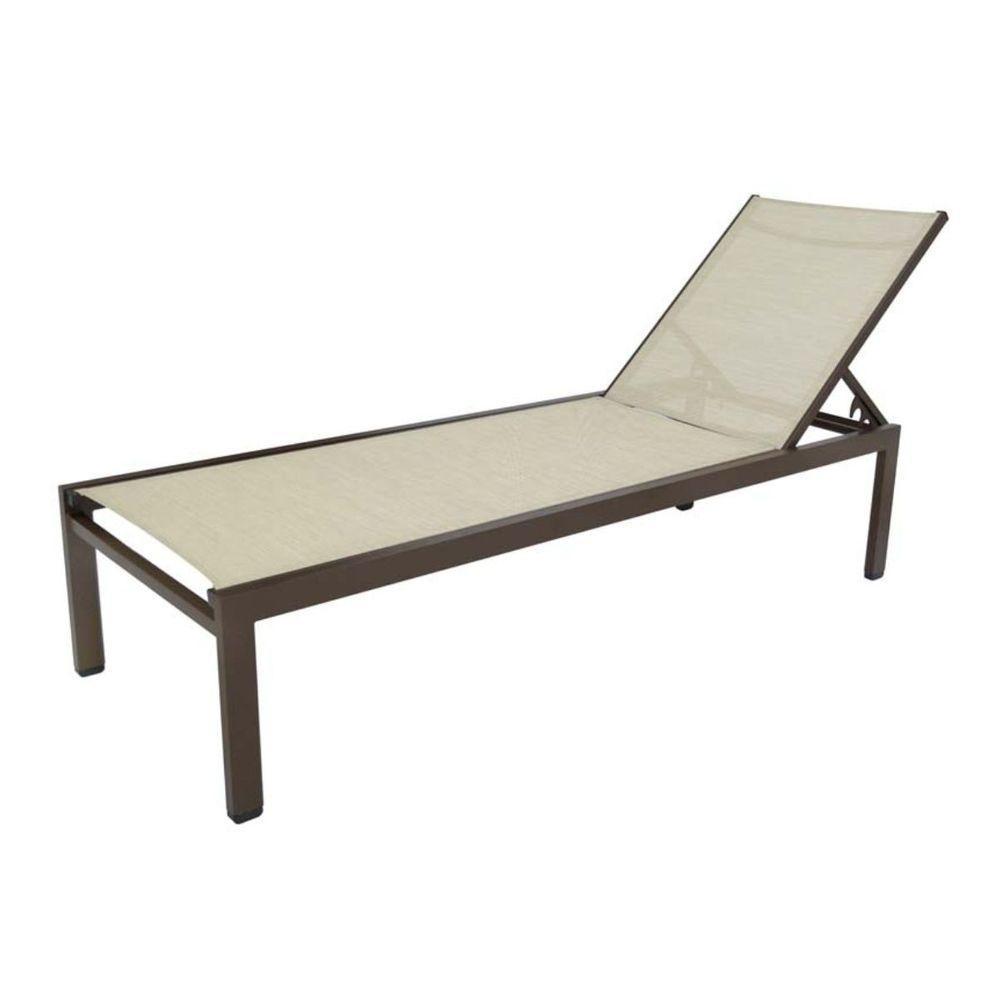 Chaise Cadeira Espreguiçadeira Gaivota Piscina Resistente Sol E Chuva Marrom - 1