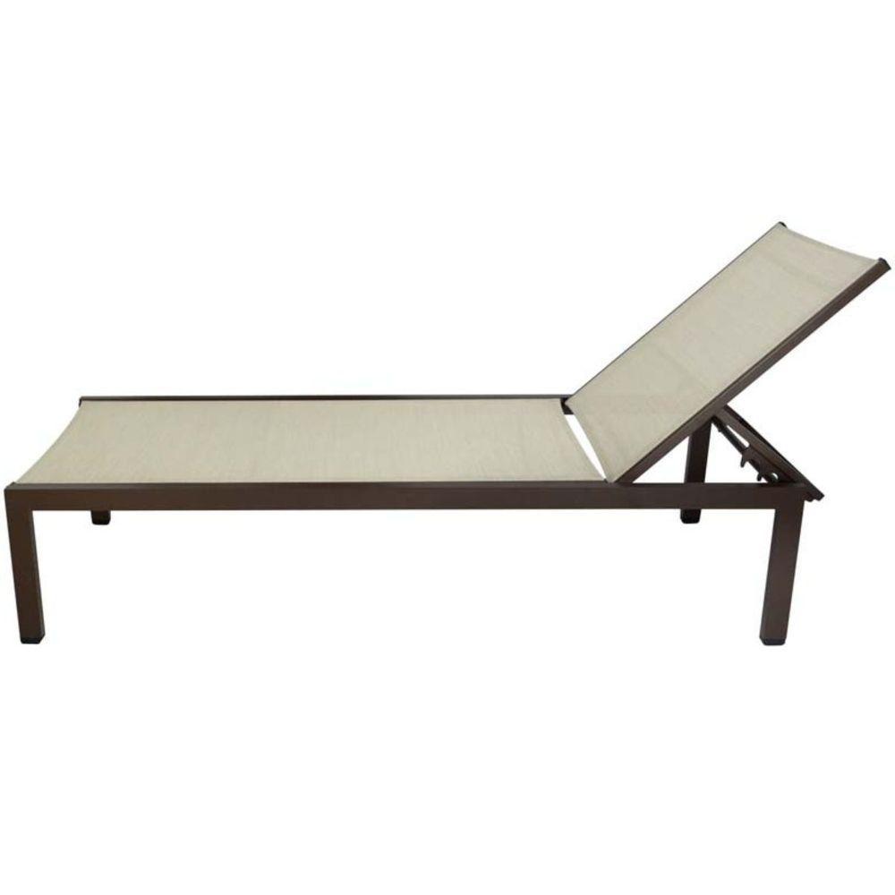 Chaise Cadeira Espreguiçadeira Gaivota Piscina Resistente Sol E Chuva Marrom - 2