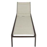 Chaise Cadeira Espreguiçadeira Gaivota Piscina Resistente Sol E Chuva Marrom - 3