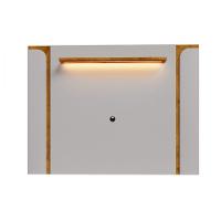 Painel Para Tv Até 75 Polegadas Maresias Naturalle Off White Naturalle Com Off White - 3