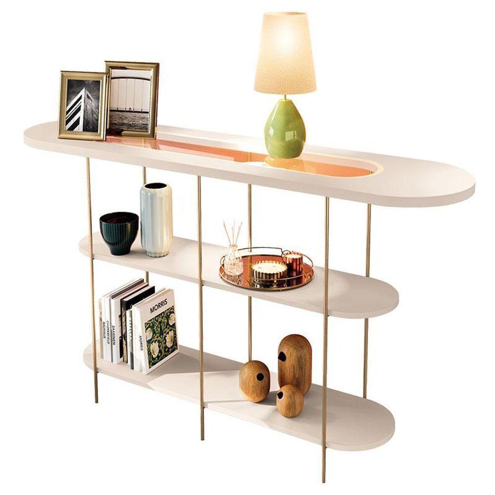 Home Suspenso Empire Cinamomo Off White E Aparador Infinity E Mesa De Centro Sky Off White- Hb Móveis - 4