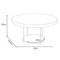 Home Suspenso Empire Cinamomo Off White E Aparador Infinity E Mesa De Centro Sky Off White- Hb Móveis - 7