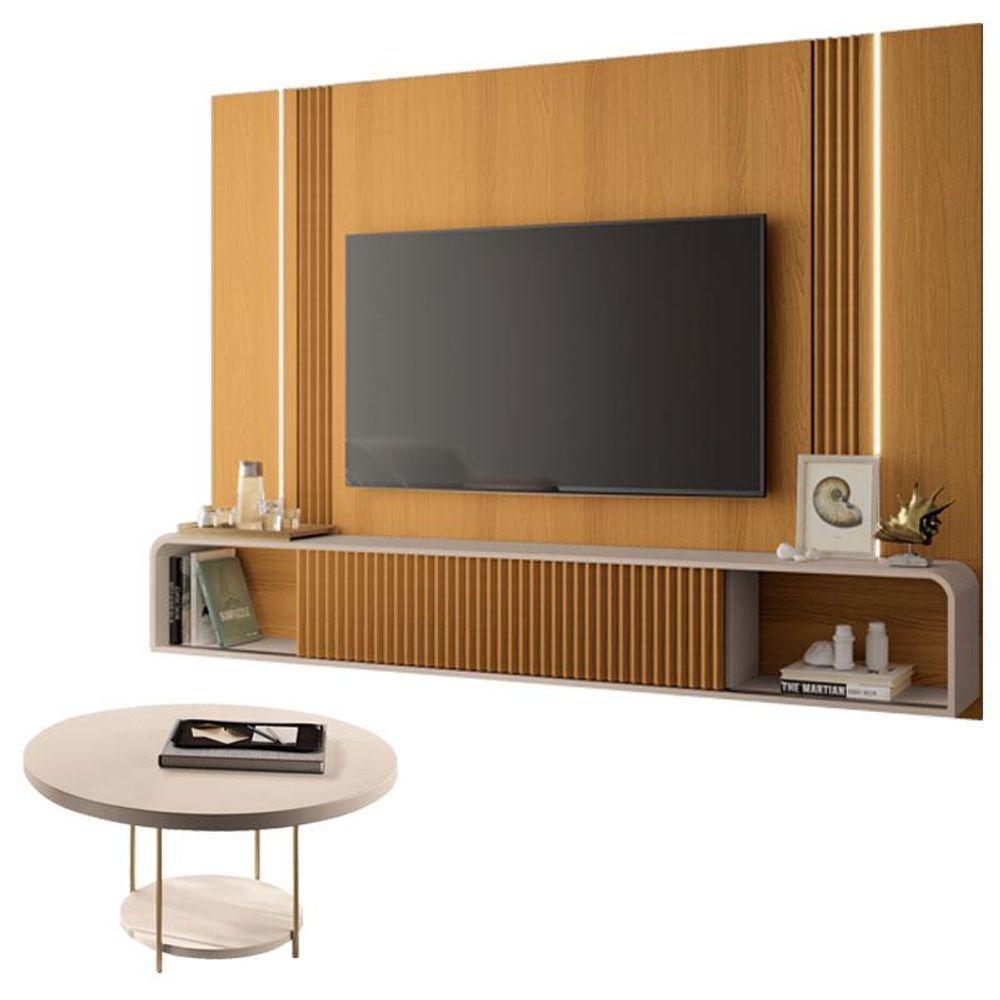 Home Suspenso Empire Cinamomo Off White E Mesa De Centro Sky Off White- Hb Móveis - 1