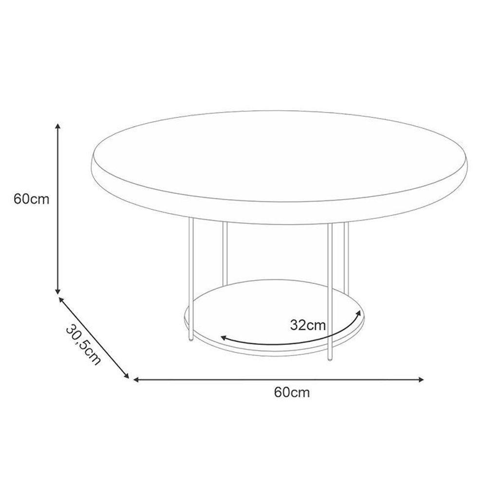 Home Suspenso Galax Cinamomo Off White E Aparador Infinity E Mesa De Centro Sky Off White- Hb Móveis - 7