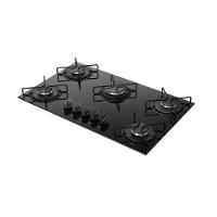 Cooktop 5 Bocas Preto Mesa De Vidro Atlas Agile Up Mega Chama Bivolt - 2