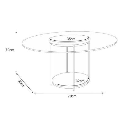 Estante Home Theater Bold Off White Cinamomo E Mesa De Centro Sky Com Tampo De Vidro Cinamomo - Hb Móveis