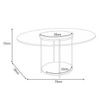 Estante Home Theater Artheo Cinamomo Off White E Mesa De Centro Sky Com Tampo De Vidro Off White- Hb Móveis - 5