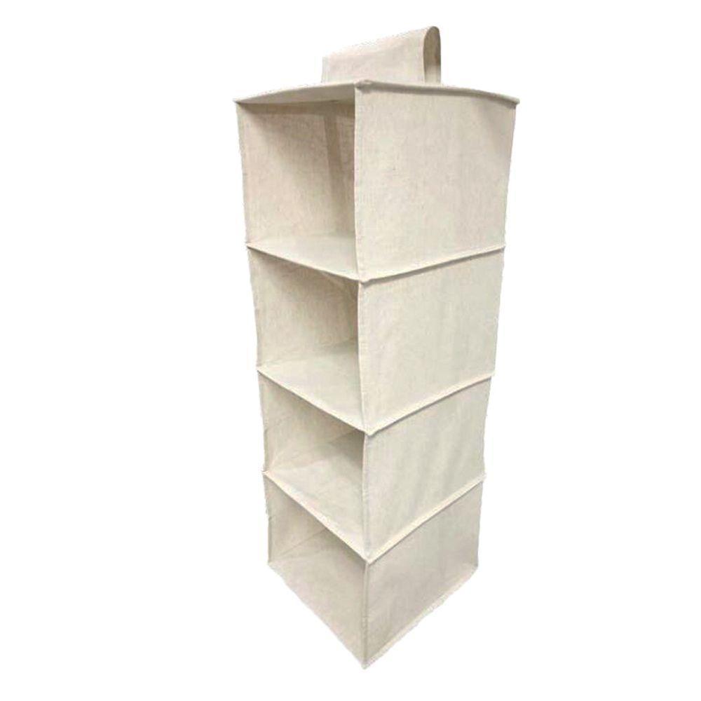 Organizador Dobrável De Armário Em Linho Com 4 Nichos Oikos - 1