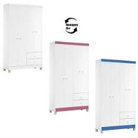 Quarto De Bebê 4 Portas Ternura Baby Com Berço Lara Branco Brilho Com Colchão Gazin - Incorplac - 5