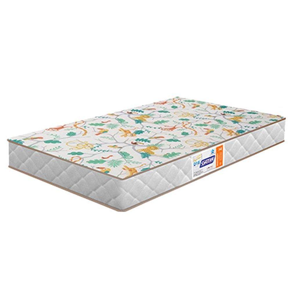 Berço Americano Mirelle E Cômoda Infantil Ariel Com Porta Off White Bétula Com Colchão Gazin- Carolina Baby - 5