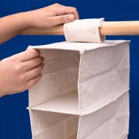 Organizador Dobrável De Armário Em Linho Com 6 Nichos Oikos