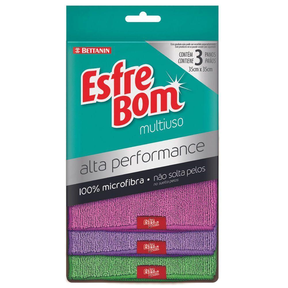 3 Panos Multiuso Alta Performance Esfrebom - 2