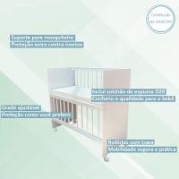 Quarto Bebê 4 Portas Com Gaveteiro Ternura Baby E Mini Berço Moisés Alegria Com Colchão - Incorplac - 7