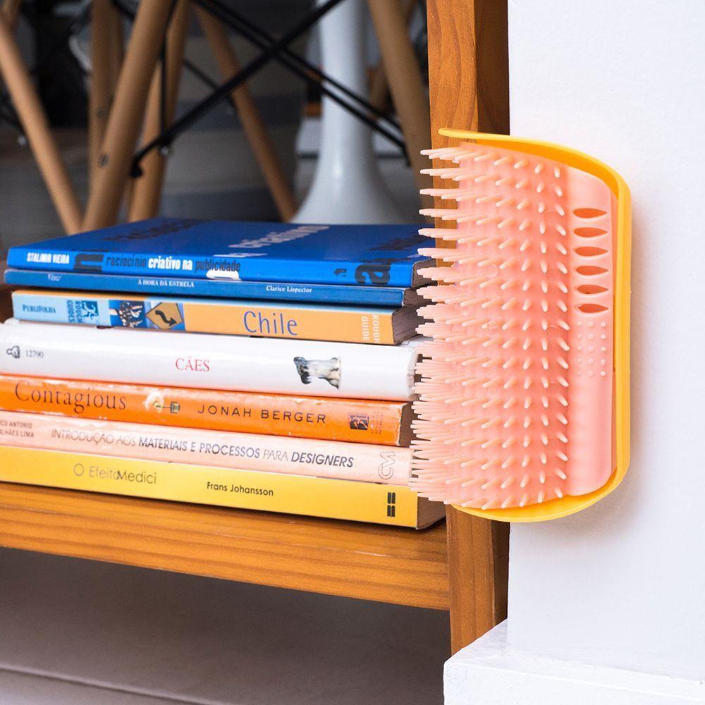 Escova De Parede Para Gatos Com Catnip Rosa Oikos - 2