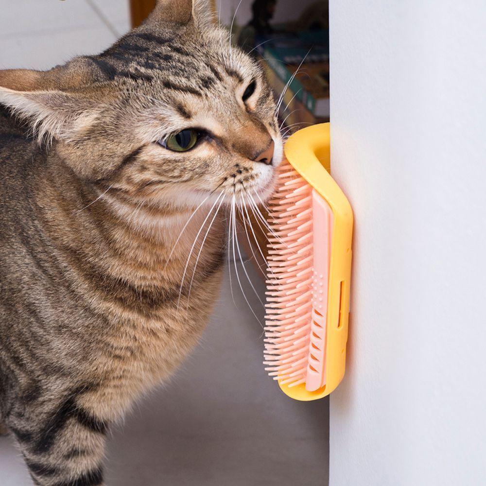 Escova De Parede Para Gatos Com Catnip Rosa Oikos - 3