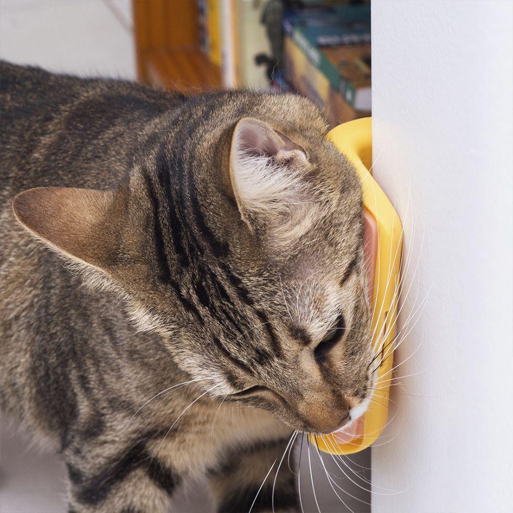Escova De Parede Para Gatos Com Catnip Rosa Oikos - 4