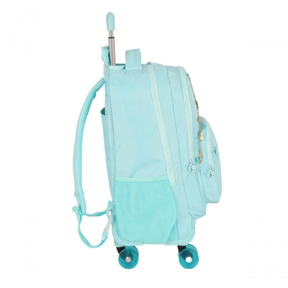 Mochilete Com Carrinho Turquesa - Unico Verde - 2