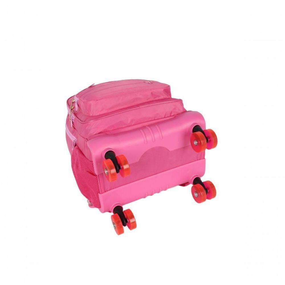 Mochilete Com Carrinho Pink - Unico Pink - 8