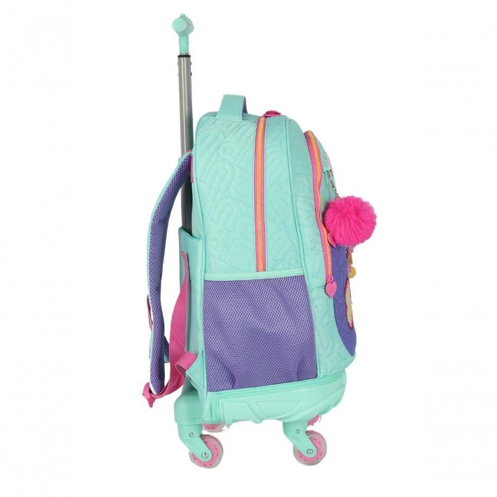 Mochilete Com Carrinho Turquesa - Unico Verde - 3