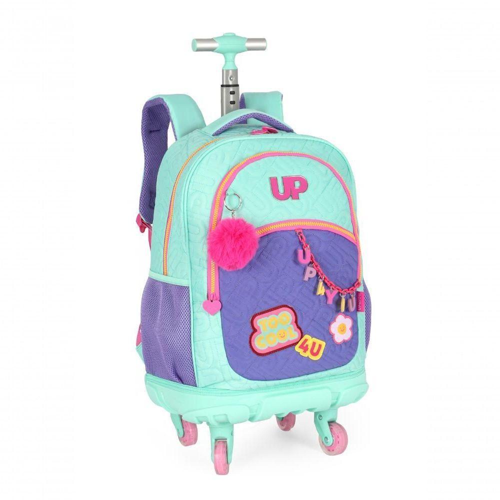 Mochilete Com Carrinho Turquesa - Unico Verde - 6